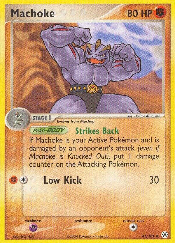 Machoke 41/101 card from Hidden Legends