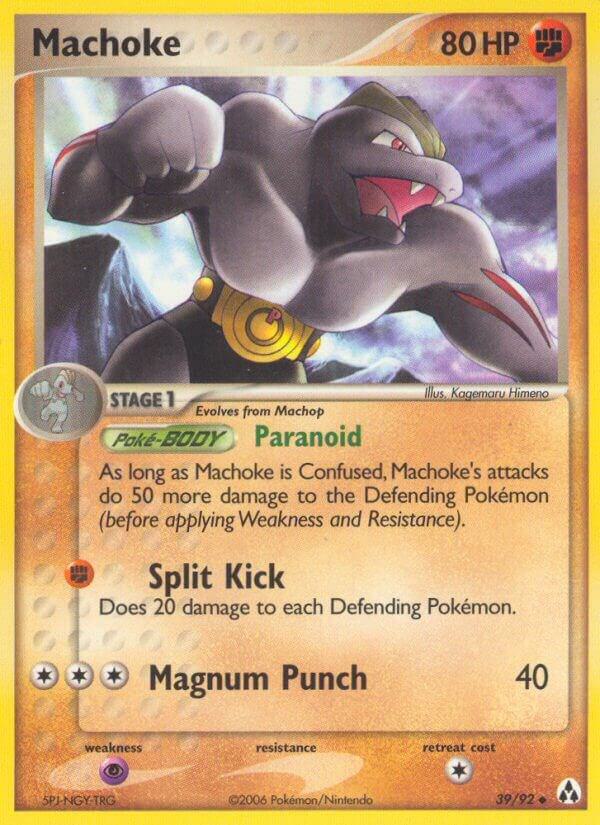 Machoke 39/92 card from Legend Maker