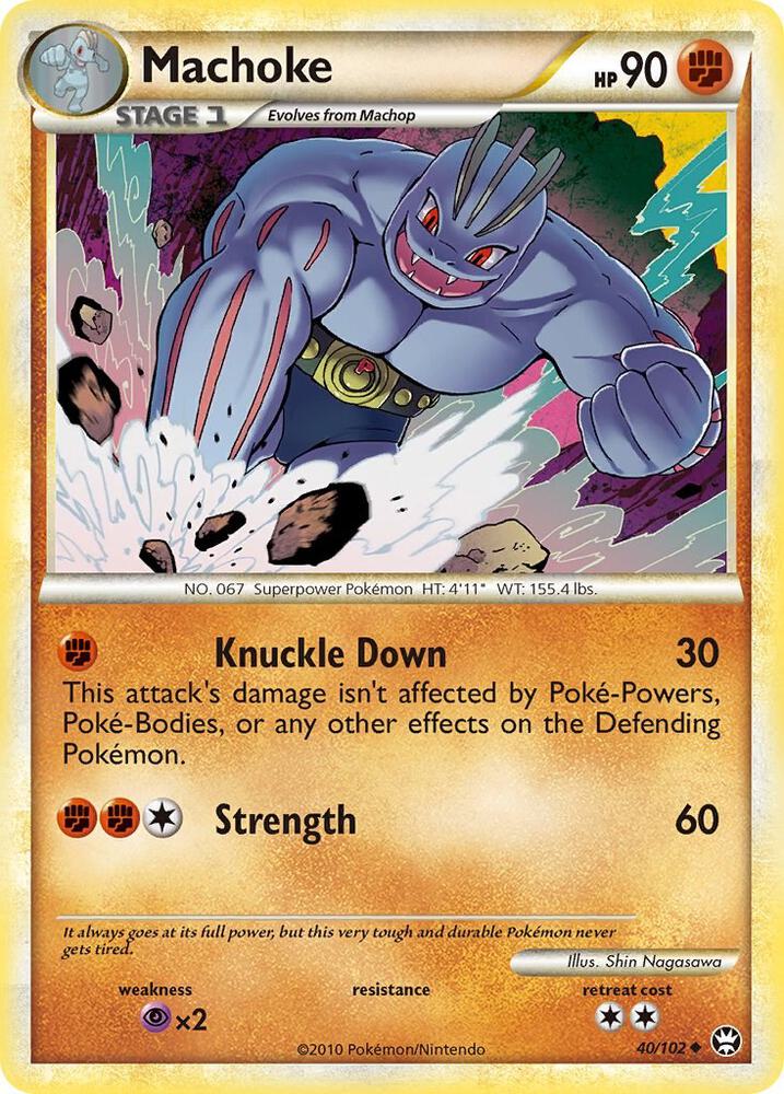 Machoke 40/102 card from Triumphant