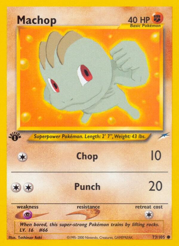 Machop 073/105 card from Neo Destiny