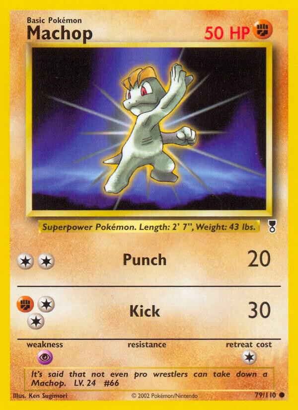 Machop 079/110 card from Legendary Collection