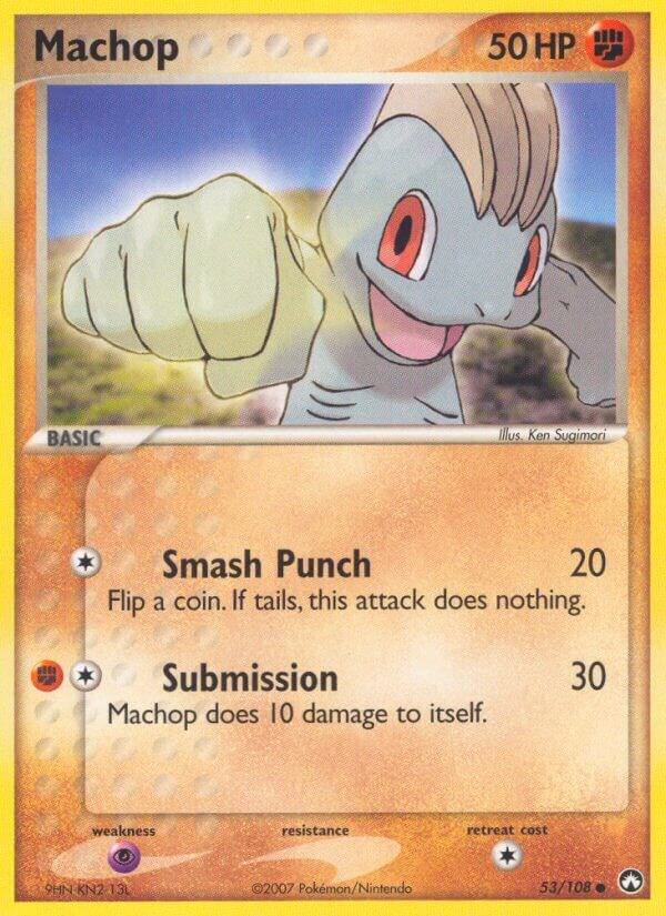 Machop 53/108 card from Power Keepers