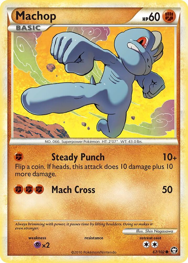 Machop 67/102 card from Triumphant