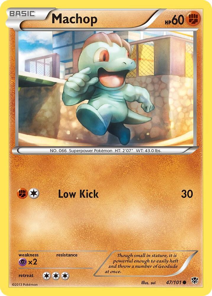 Machop 47/101 card from Plasma Blast