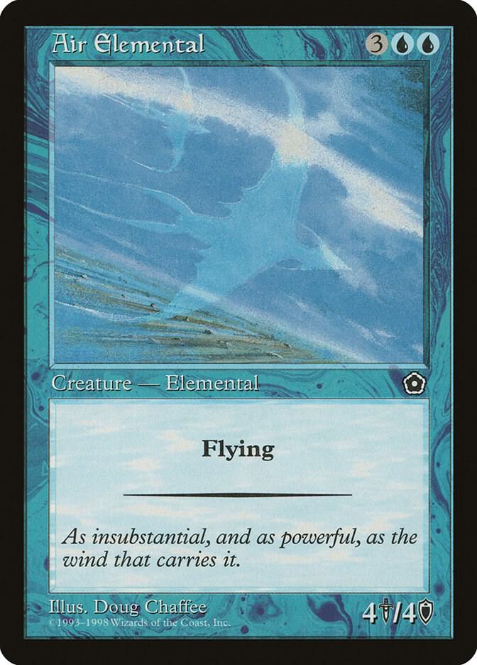 Air Elemental card from Portal Second Age