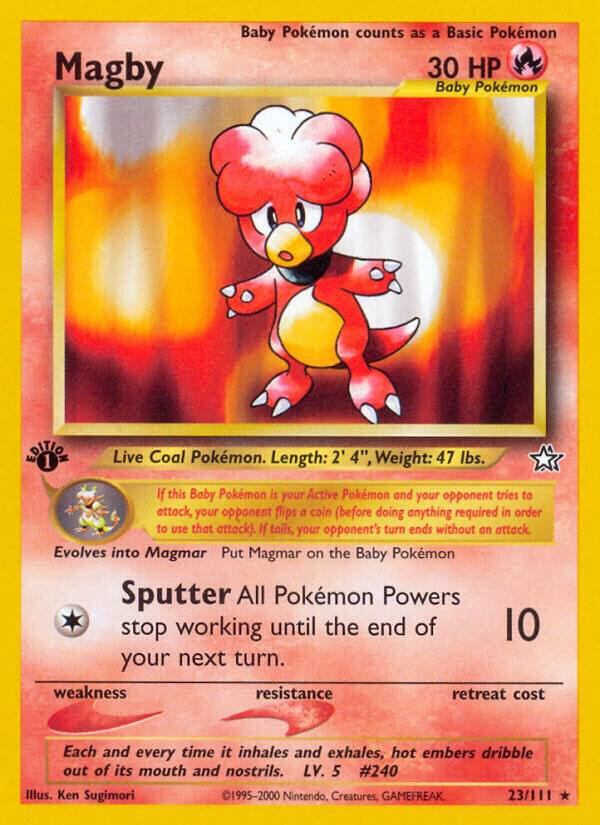 Magby 023/111 card from Neo Genesis