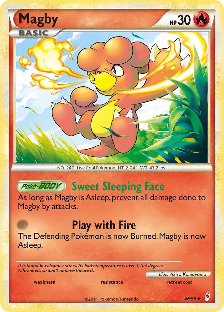 Magby 46/95 card from Call of Legends