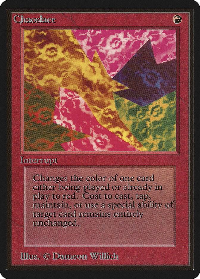Chaoslace card from Beta Edition