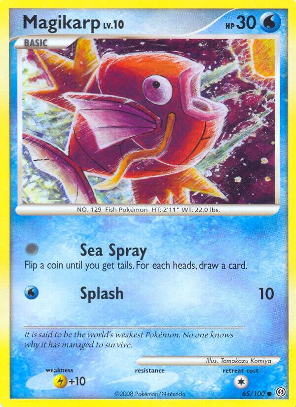 Magikarp 65/100 card from Stormfront