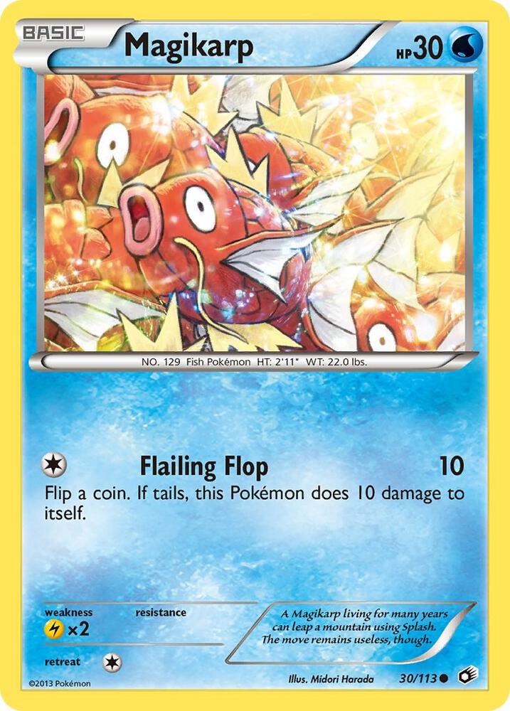 Magikarp 30/113 card from Legendary Treasures