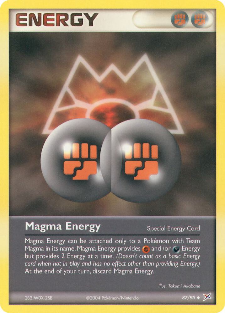 Magma Energy 87/95 card from Team Magma vs Team Aqua