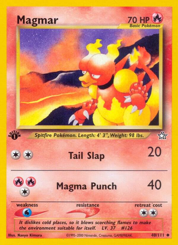 Magmar 040/111 card from Neo Genesis