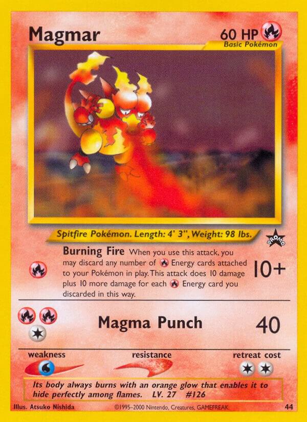 Magmar 44/53 card from WoTC Promo
