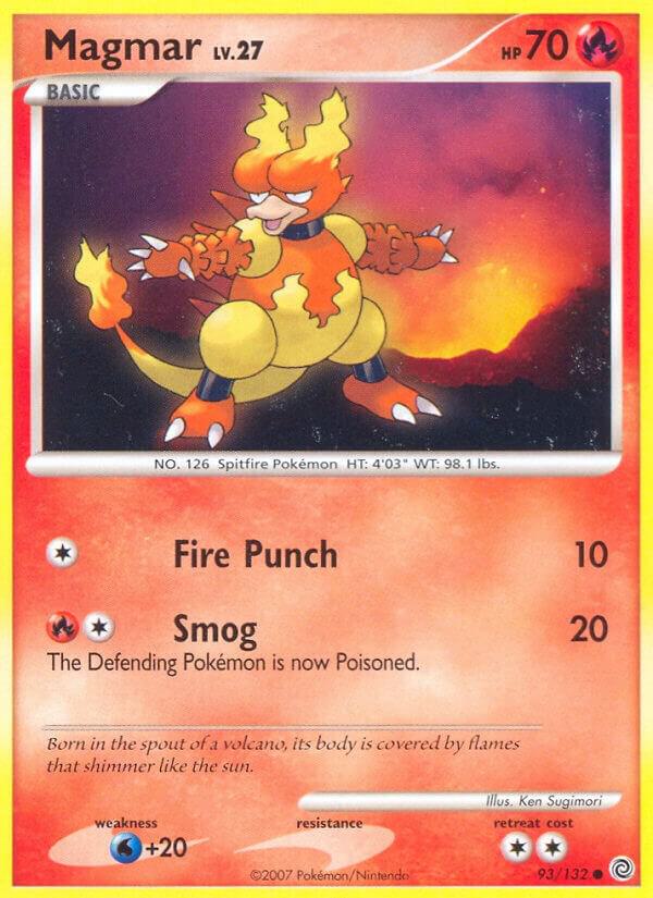 Magmar 93/132 card from Secret Wonders