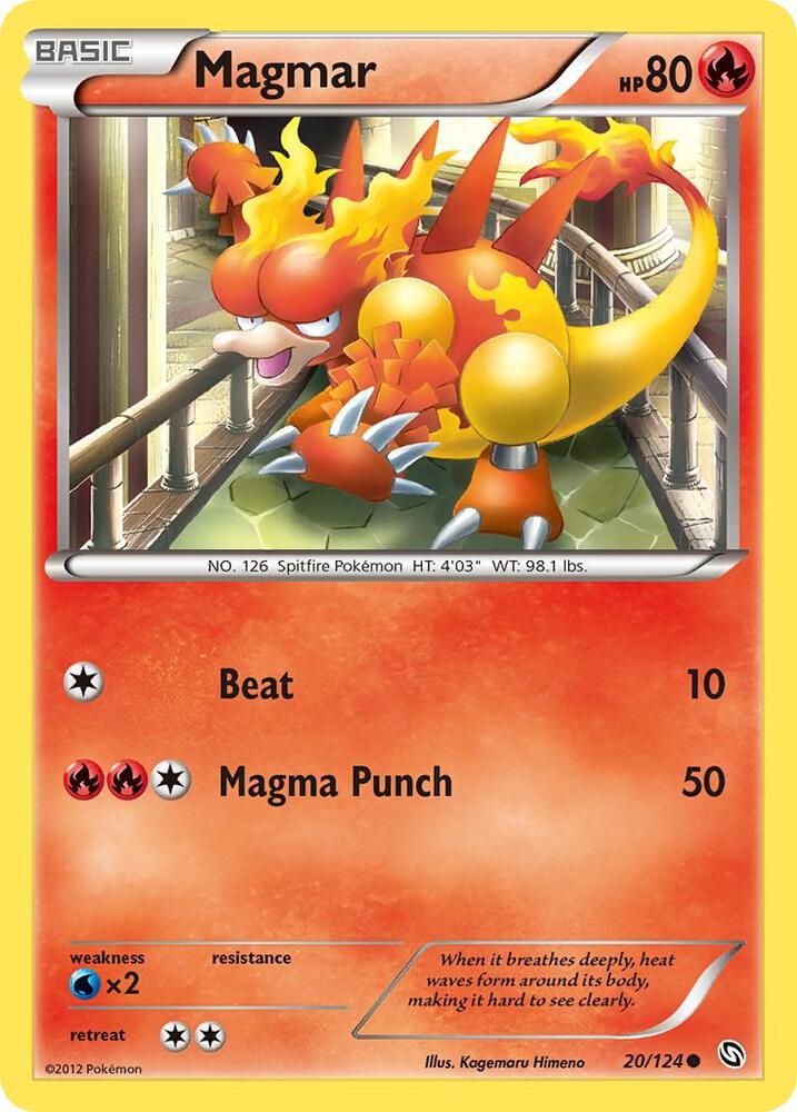Magmar 20/124 card from Dragons Exalted