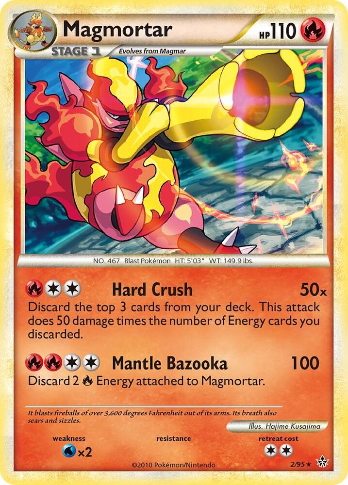 Magmortar 2/95 card from Unleashed