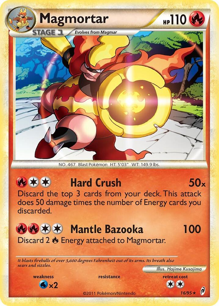Magmortar 16/95 card from Call of Legends