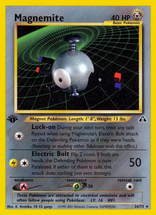 Magnemite 26 card from Neo Discovery
