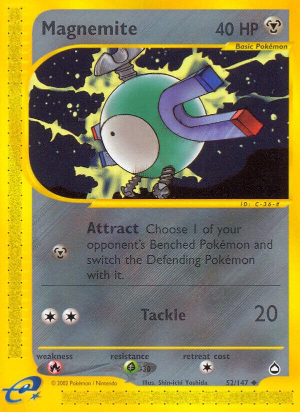 Magnemite (52) 052/147 card from Aquapolis