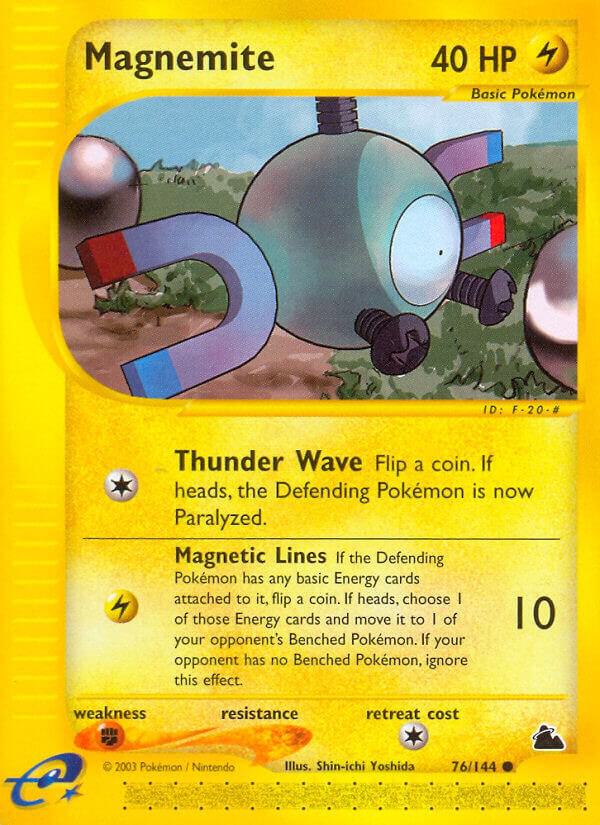 Magnemite 076/144 card from Skyridge