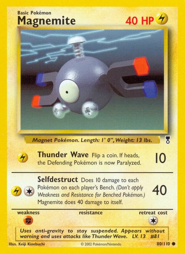 Magnemite 080/110 card from Legendary Collection
