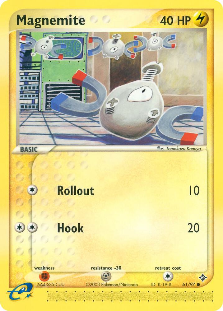 Magnemite 61/97 card from Dragon