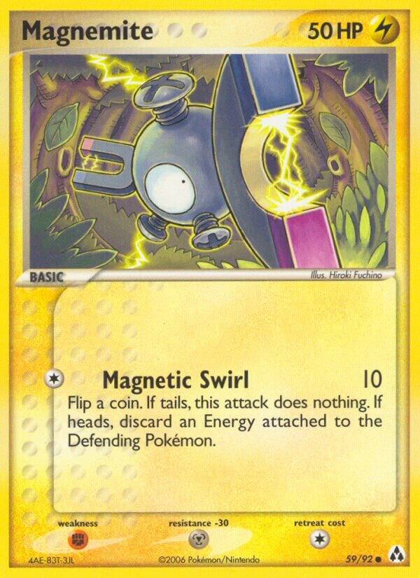 Magnemite 59/92 card from Legend Maker