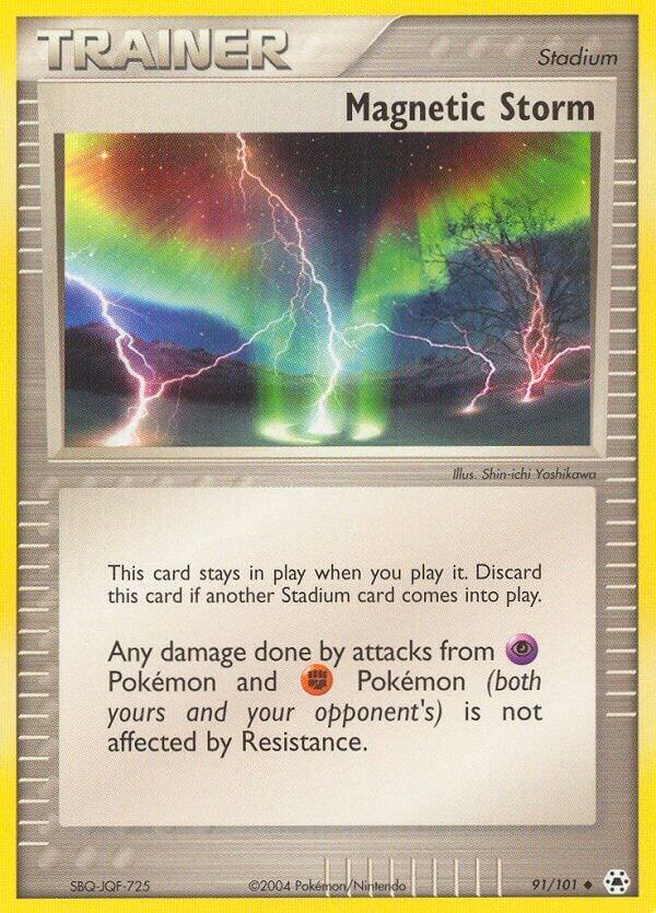 Magnetic Storm 91/101 card from Hidden Legends