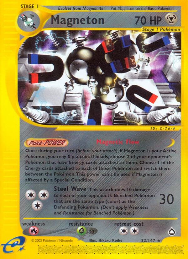 Magneton 022/147 card from Aquapolis
