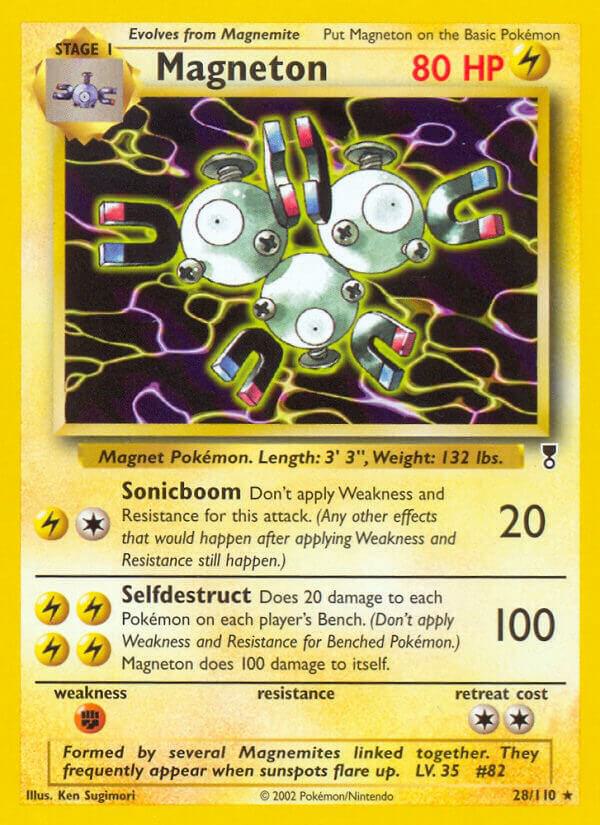 Magneton 028/110 card from Legendary Collection
