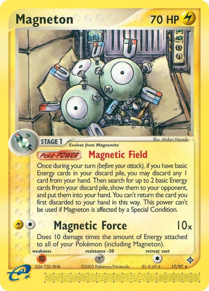 Magneton 17/97 card from Dragon
