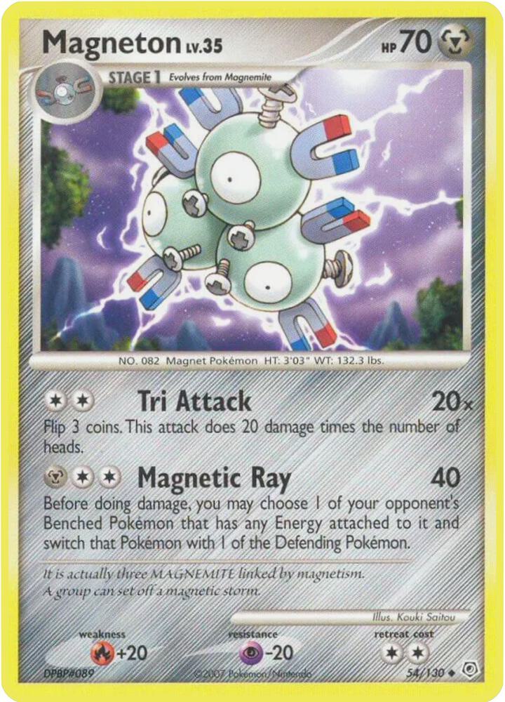 Magneton 54/130 card from Diamond and Pearl
