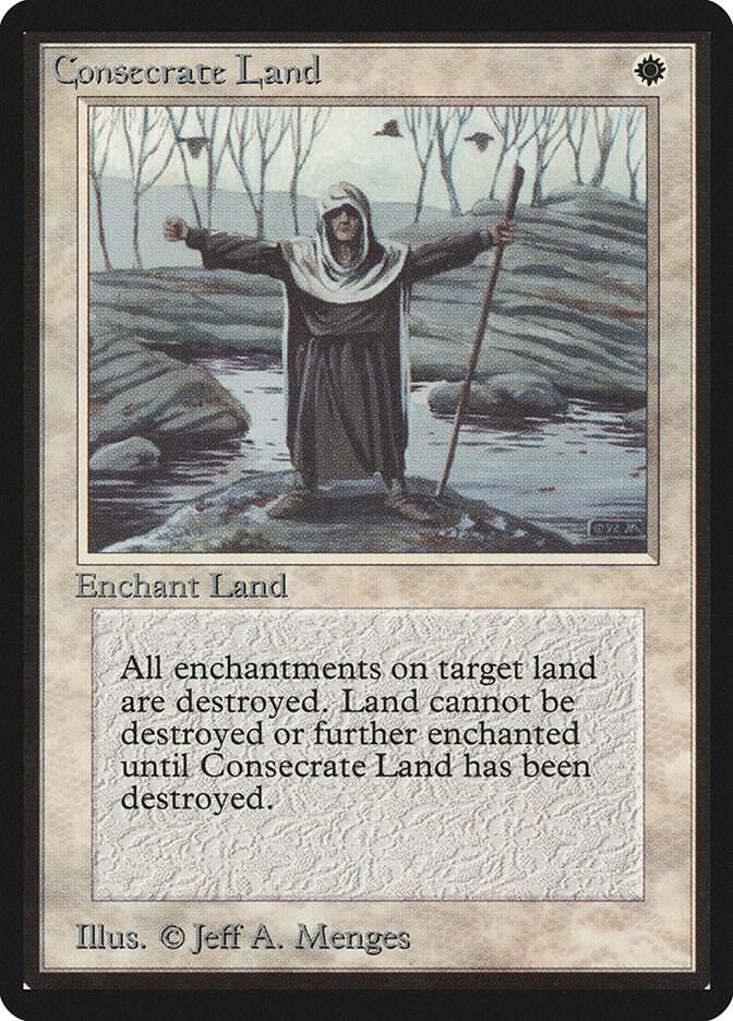 Consecrate Land card from Beta Edition
