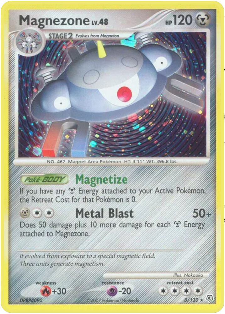 Magnezone 8/130 card from Diamond and Pearl
