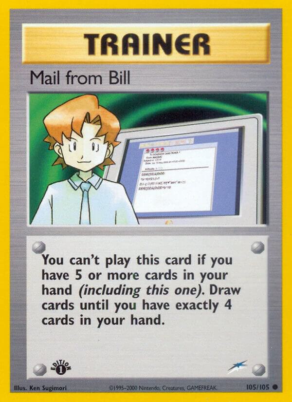 Mail from Bill 105/105 card from Neo Destiny