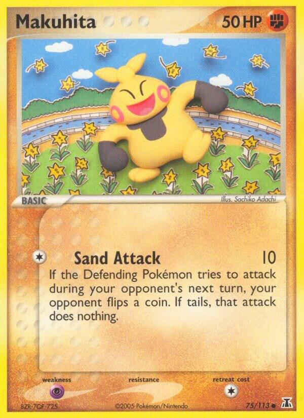 Makuhita 75/113 card from Delta Species