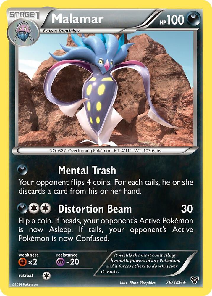Malamar (76) 76/146 card from XY Base Set