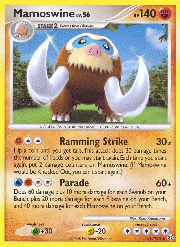 Mamoswine 21/100 card from Stormfront
