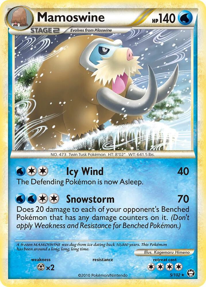 Mamoswine 5/102 card from Triumphant