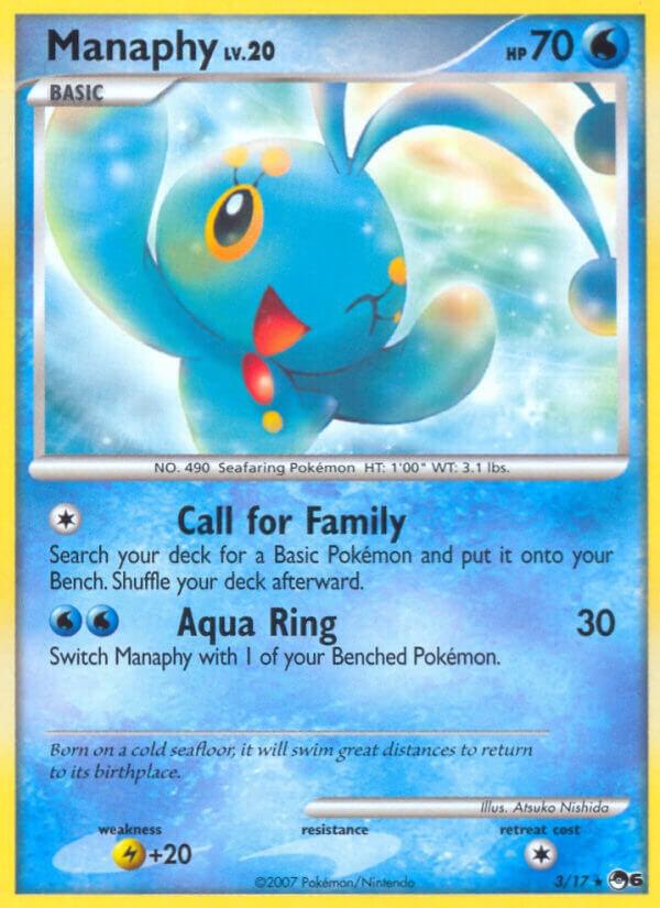 Manaphy 003/017 card from POP Series 6