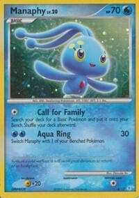 Manaphy 4/12 card from DP Trainer Kit: Manaphy & Lucario