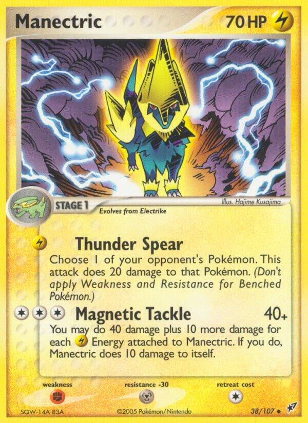 Manectric 38/107 card from Deoxys