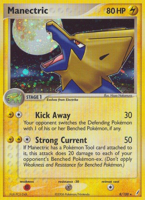 Manectric 8/100 card from Crystal Guardians
