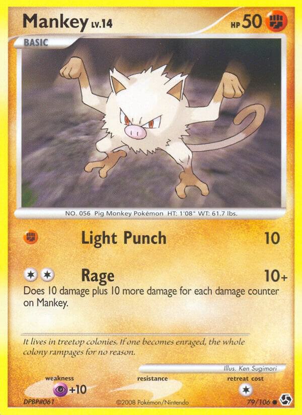 Mankey 79/106 card from Great Encounters