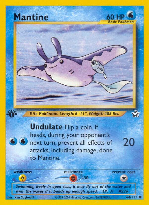 Mantine 064/111 card from Neo Genesis