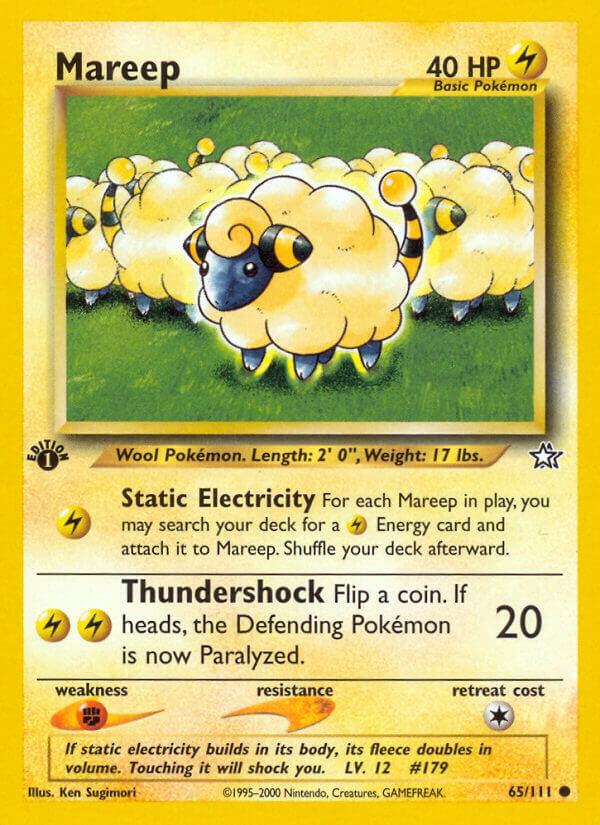 Mareep 065/111 card from Neo Genesis