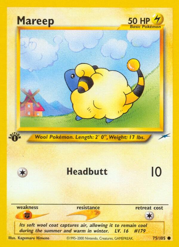 Mareep 075/105 card from Neo Destiny