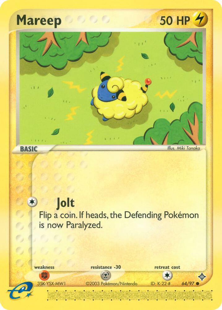 Mareep 64/97 card from Dragon
