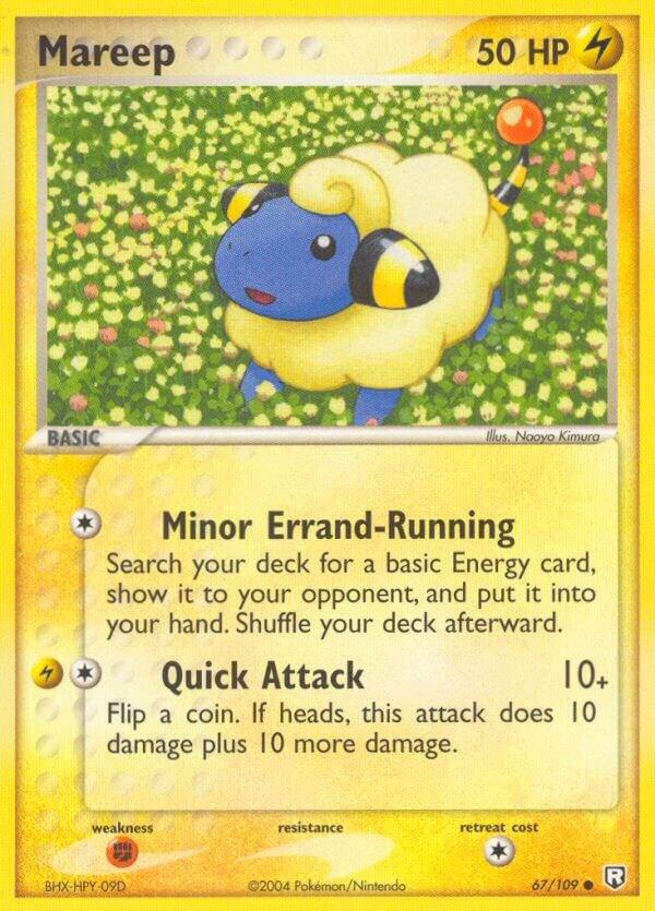 Mareep 67/109 card from Team Rocket Returns