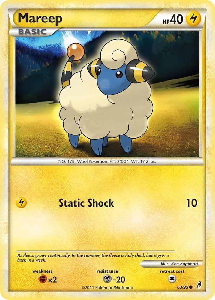 Mareep 63/95 card from Call of Legends